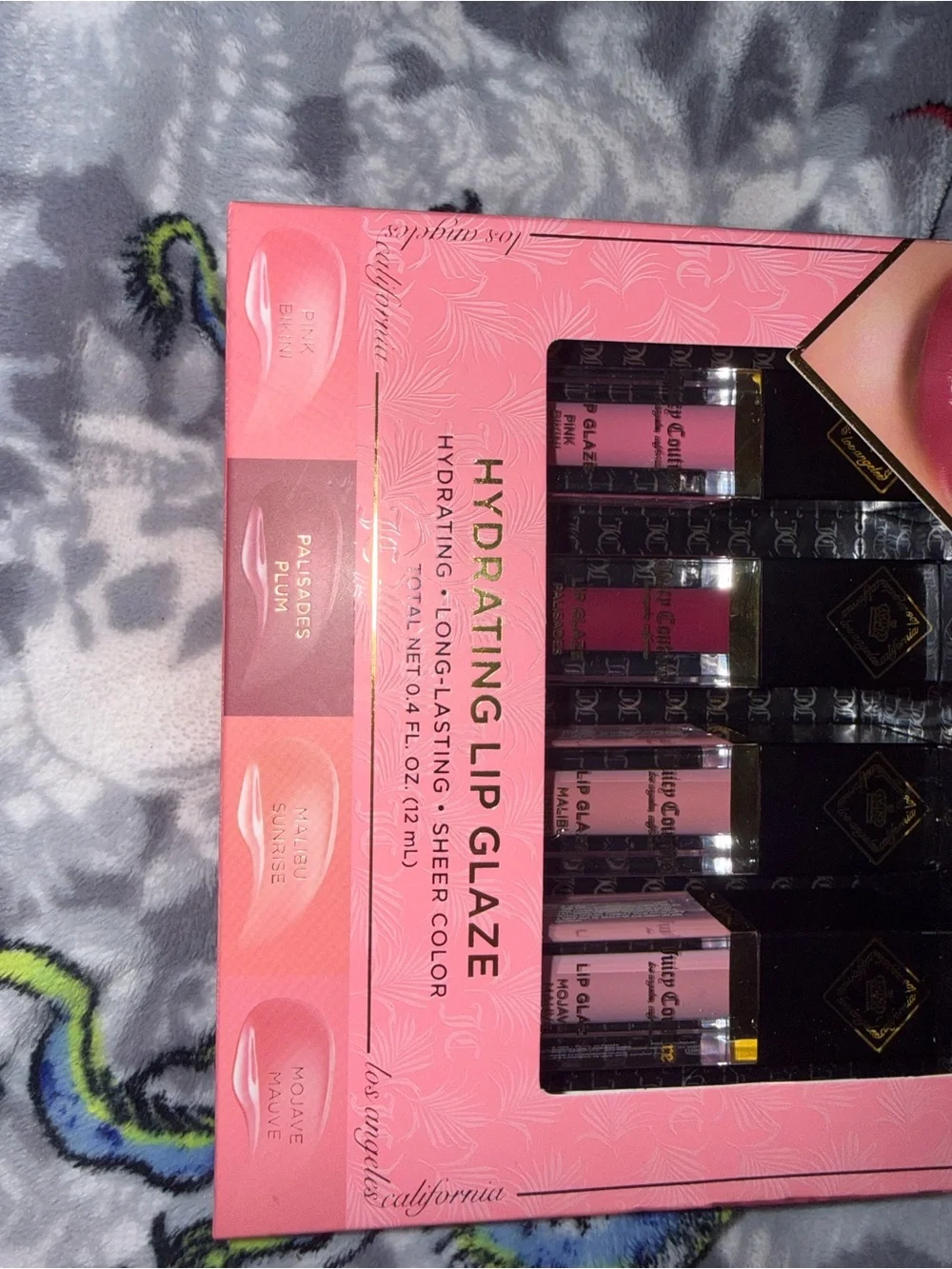 Juicy Couture Hydrating Lip Glaze Set - Pink & Neutral Shades